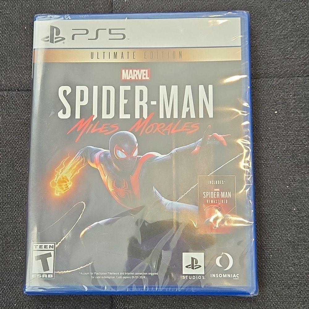 Playstation 5 Spider-Man Ultimate Edition game disk